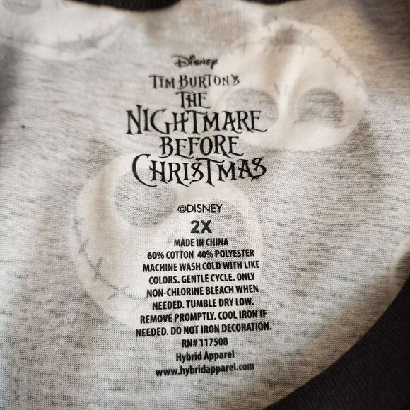 Disney's Nightmare Before Christmas Short Sleeve Jack Skellington NWT Tshirt - Picture 5 of 5